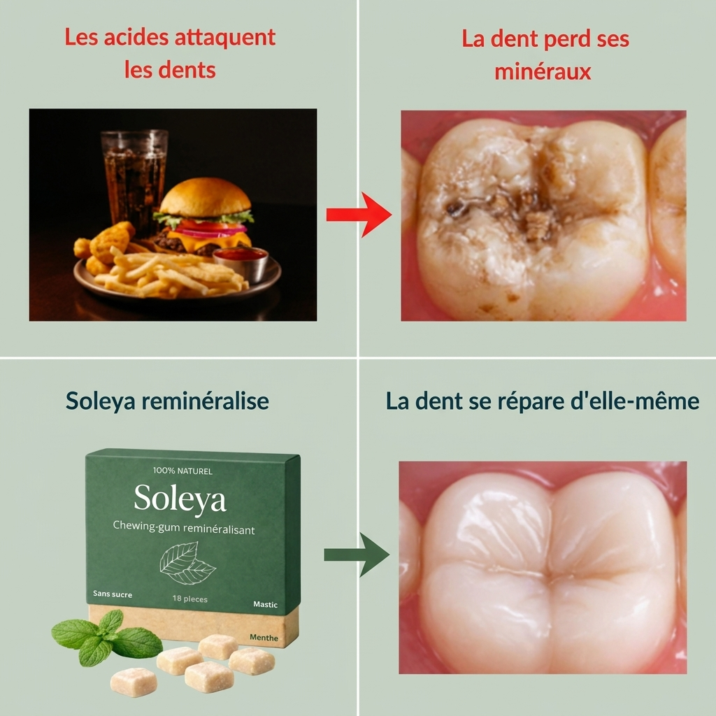Chewing-gum reminéralisant
