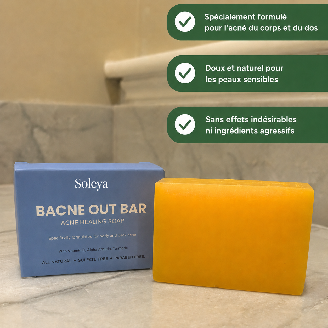 Savon anti acné