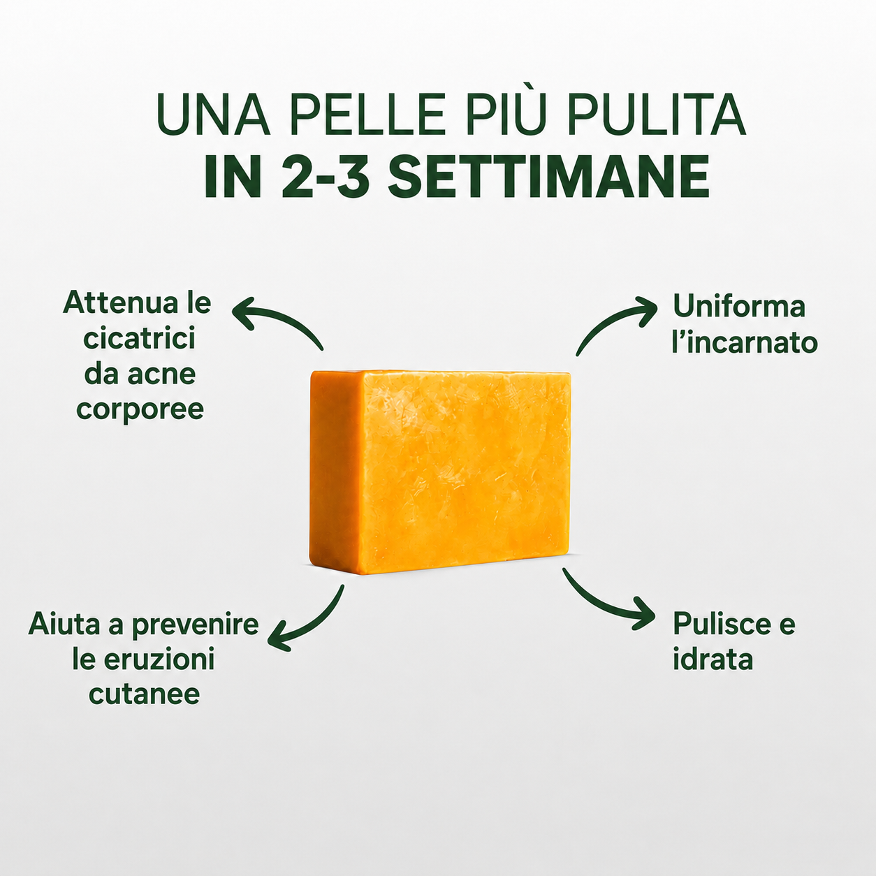 Sapone anti-acne Soleya - una pelle più pulita in 2-3 settimane