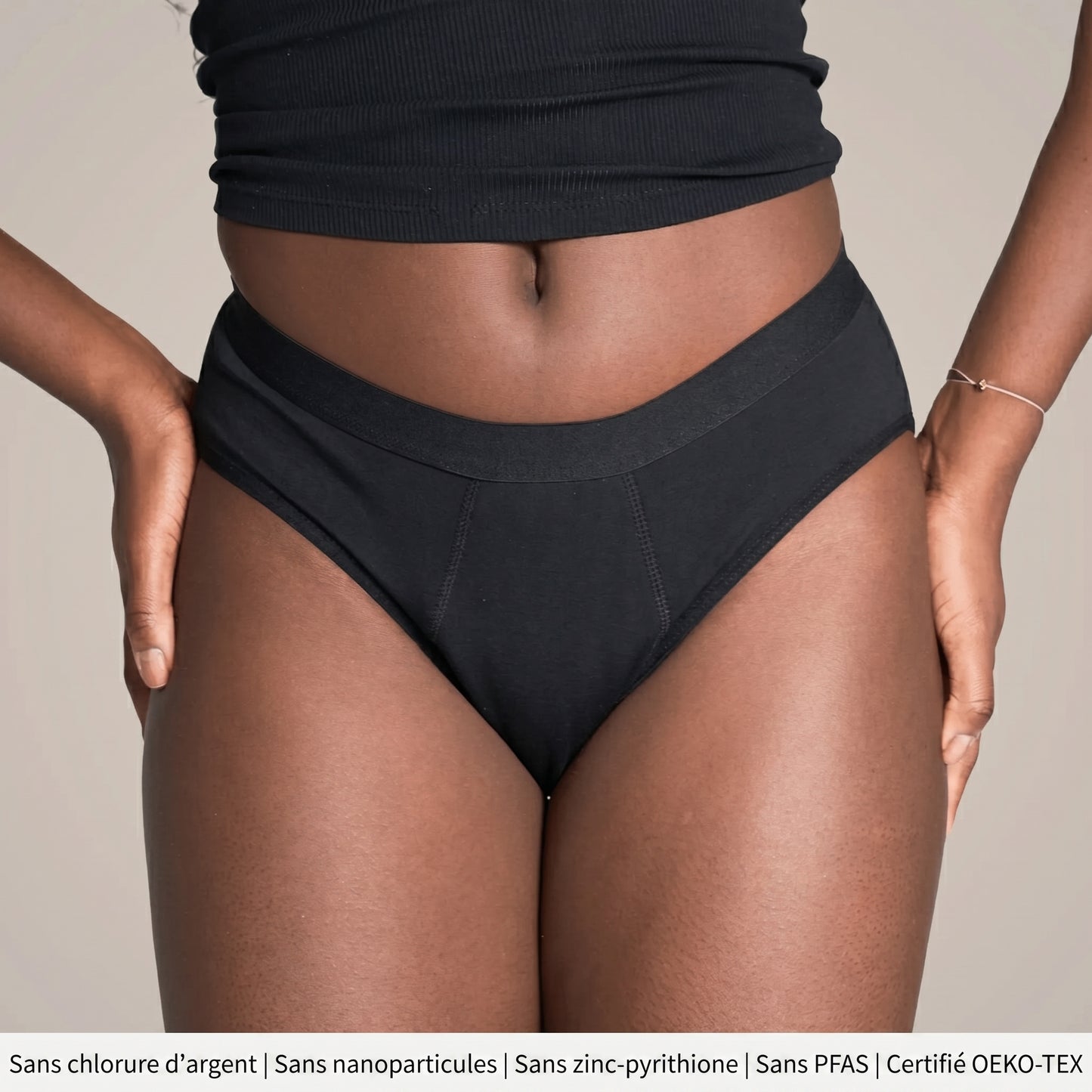 Hyacinth — Culotte Menstruelle Échancrée Taille Haute