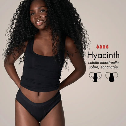 Hyacinth — Culotte Menstruelle Échancrée Taille Haute