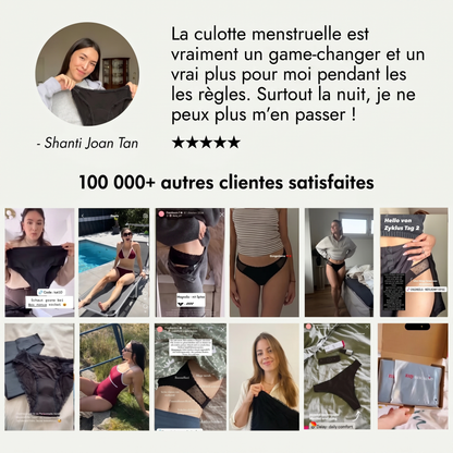 Hyacinth — Culotte Menstruelle Échancrée Taille Haute