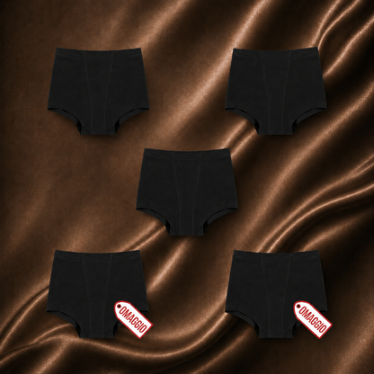 Boxer nero 3+2 in omaggio